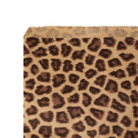 #EN195 Leopard Print Paper Gift Bags 6"W x 9"H