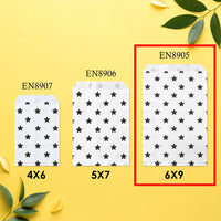#EN8905x2 Paper Gift Bag 6''W x 9''H in 5 Variety Prints with 200 Stickers