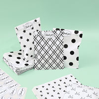 #EN8906x2 Paper Gift Bag 5''W x 7''H in 5 Variety Prints with 200 Stickers