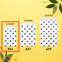 #EN8907x2 Paper Gift Bag 4''W x 6''H in 5 Variety Prints with 200 Stickers