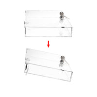 Acrylic Marketing Holder Locking Showcase Box Display Tray w/ a key