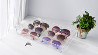 Acrylic Marketing Holder Locking Showcase Box Display Tray w/ a key