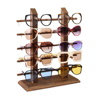 #WD12  Wooden Sunglasses Rack Organizer for upto 10 eyewear items