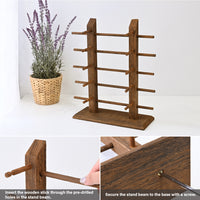 #WD12  Wooden Sunglasses Rack Organizer for upto 10 eyewear items