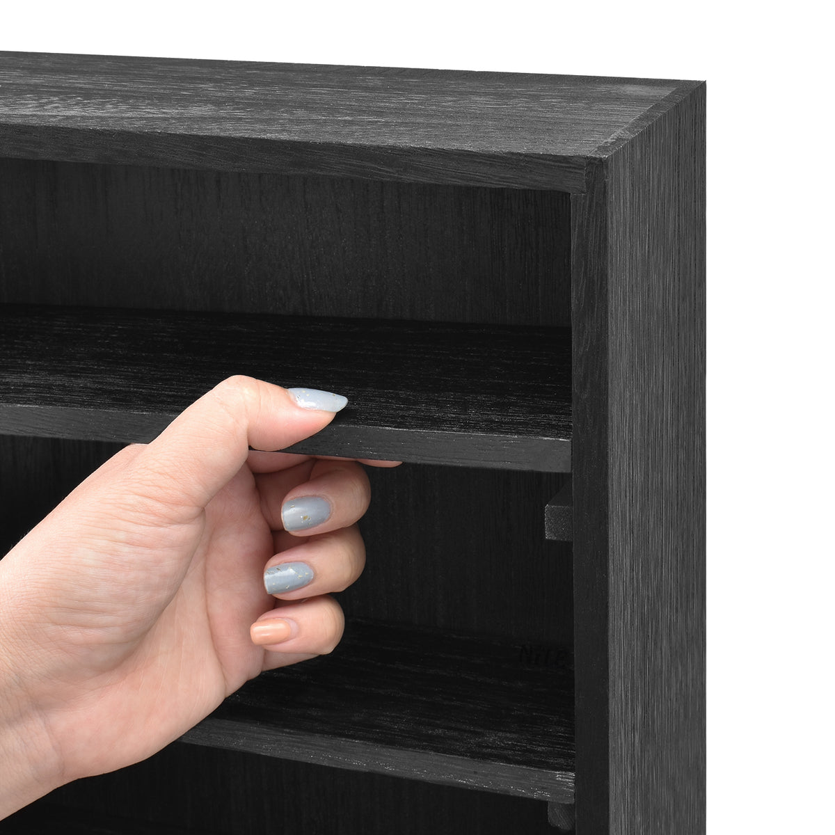#WD5063 Wall-Mounted Freestanding Wooden 5-Shelf Rack