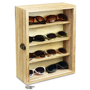 #WD8630 Wall Mounted Collectible Display Case Shadow Box with a Lock and Key