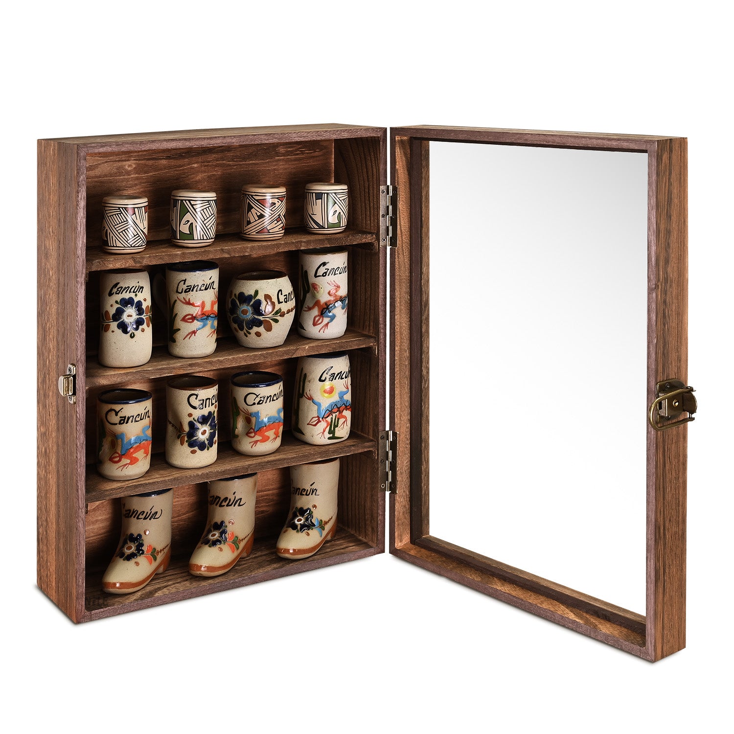 サンデーボックスコレクションV WD8630 Wall Mounted Collectible Display Case Shadow Box with a Lock a