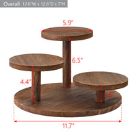 #WD8633 3-Tier Wooden Display Riser for Jewelry, Eyeglass