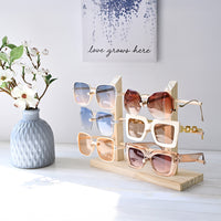 #WDEY06  Wooden Sunglasses Rack Organizer for upto 6 Pairs 