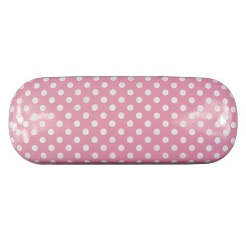 #EYC-1002  Polka Dot Pattern Eyewear Case, 6 1/4"W x 2 3/8"L x 1 3/8"H