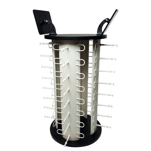 #AC-6832 Rotating Eyewear Display Stand W/Two Mirrors, 32 Frames, 17"Dia., 23"H | APEX International