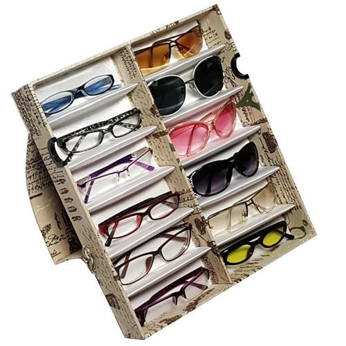 #TR-3421LN Paris Pattern Eyewear Tray, 12 Frames, 14 1/2" X 13" X 2 1/4"H | APEX International