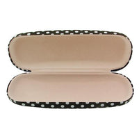 #EYC-1002  Polka Dot Pattern Eyewear Case, 6 1/4"W x 2 3/8"L x 1 3/8"H