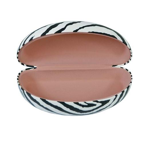 #EYC-9409 Extra Large Sunglass Case Zebra Print 6 1/2"W x 2 7/8"D x 2 5/8"H | APEX International