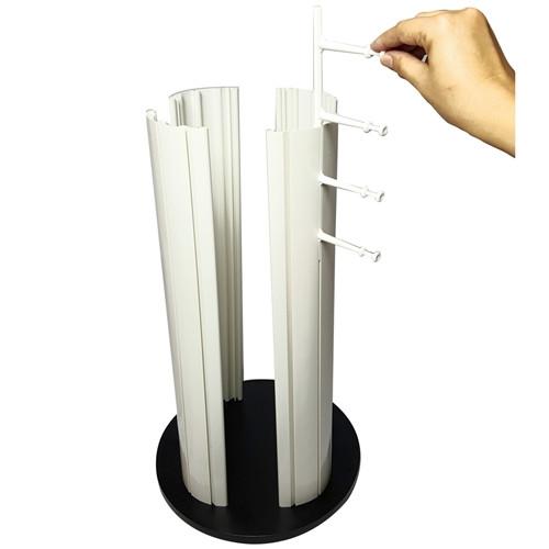 #AC-6832 Rotating Eyewear Display Stand W/Two Mirrors, 32 Frames, 17"Dia., 23"H | APEX International