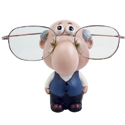 #DP5621  Eyewear Doll Display - Old Man, 2 3/4" W x 3 1/2"D x 4 1/2"H