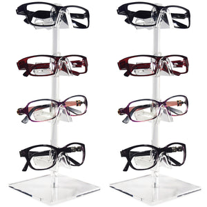 #AC-024x2 Acrylic Eyeglasses Frame Riser, 4 Frames, 2pcs/set
