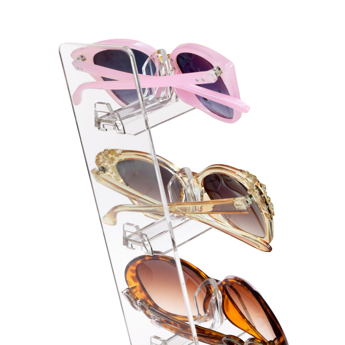 #AC-043 Acrylic Angled Eyeglasses Frame Riser