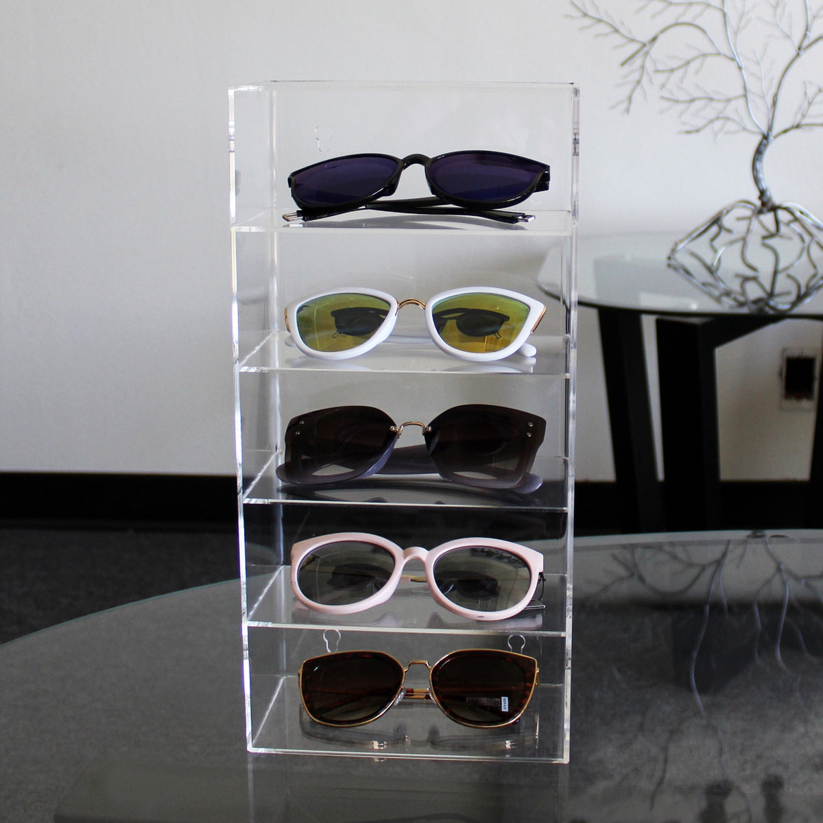 #DP319 Acrylic Five Shelves Eyewear Case Display | APEX International