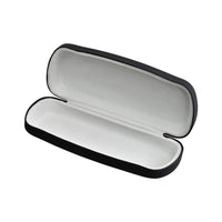 Portable Hard Shell Leatherette eyewear case w/ Soft Flocked Fabrics 