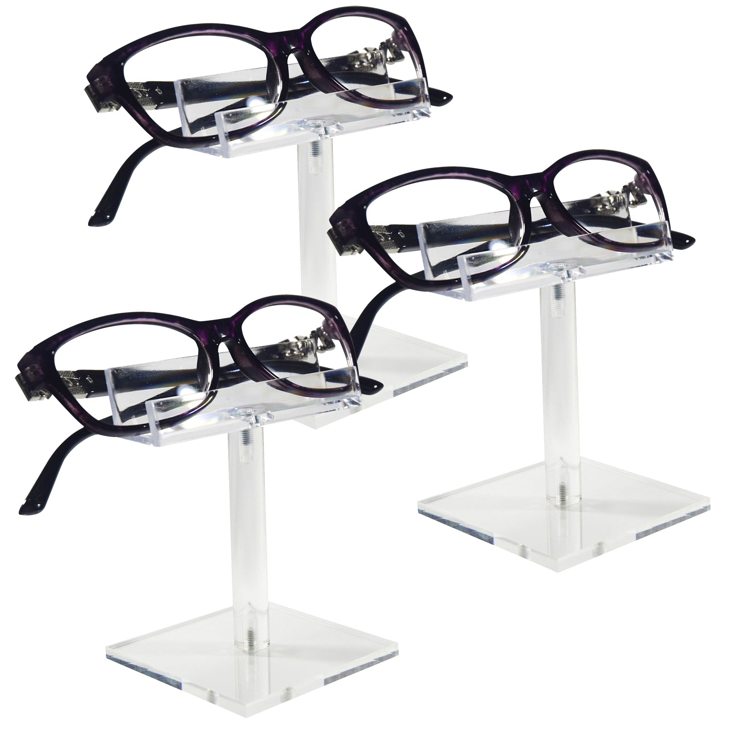 #AC-004X3 Acrylic Single Eyeglass Frame Stand.3pcs/set