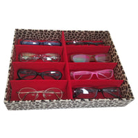 Eyeglasses Tray | 8 Frames, Leopard Pattern | APEX International