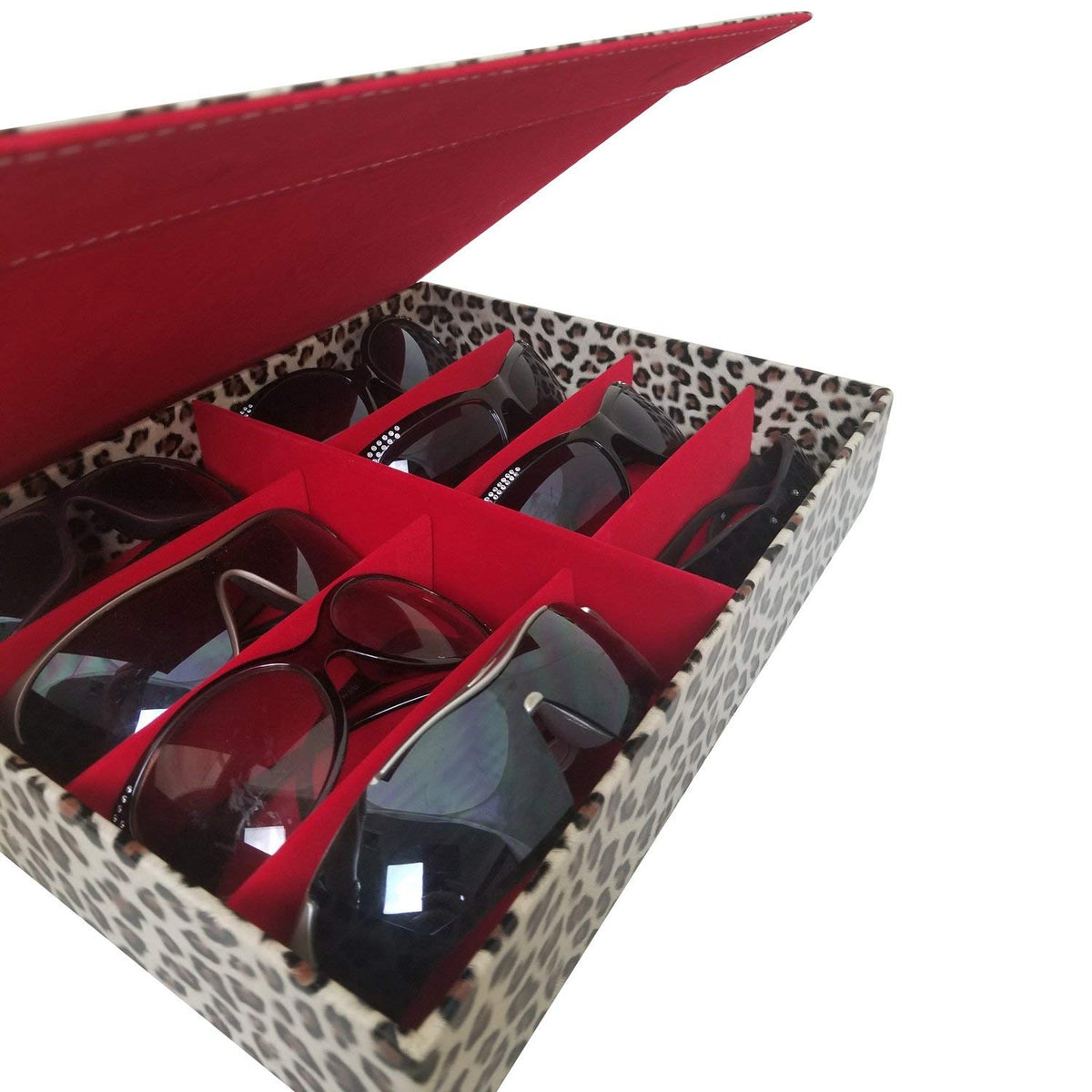 Eyeglasses Tray | 8 Frames, Leopard Pattern | APEX International