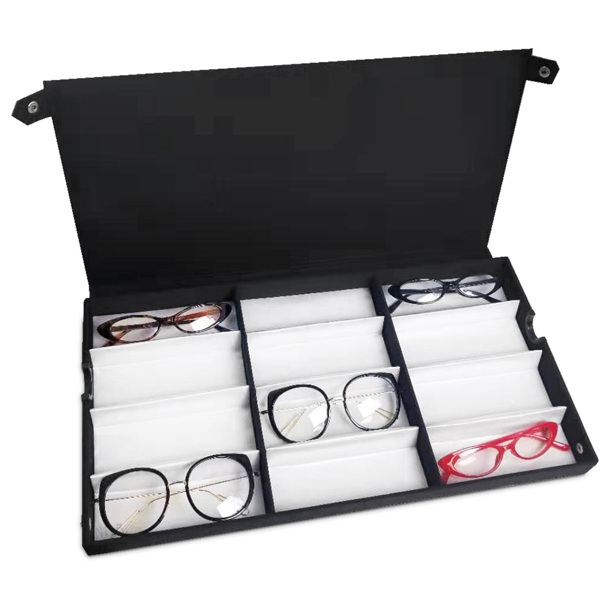 #TR-34BF Eyewear Storage And Display Case, Fabric Covered