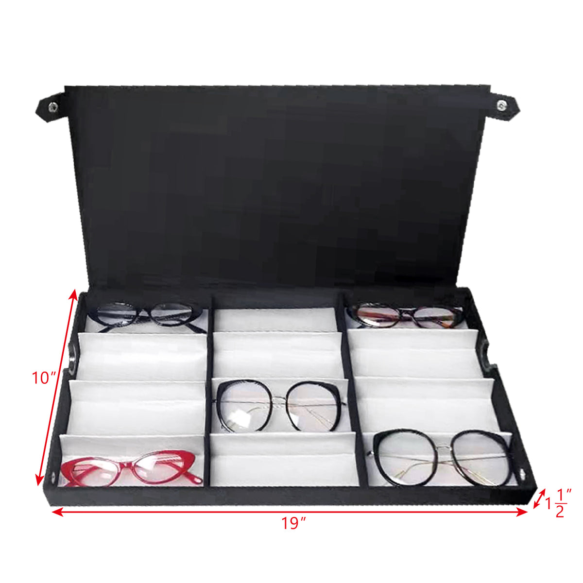 #TR-34BF Eyewear Storage And Display Case, Fabric Covered