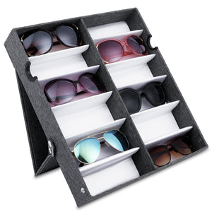 #TR-34VFL-LNG Eyewears Organizer Box - 12 Slots Eyewear Display Tray