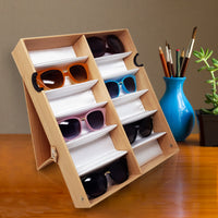 #TR-34VFL-WDOK Eyewear Storage Organizer Box -12 Slots Sunglasses Box Display