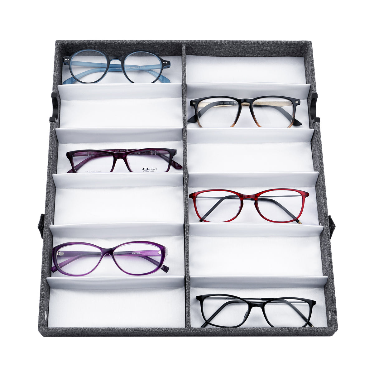 #TR-34VFS-LNG Eyewears Organizer Box - 12 Slots Eyewear Display Tray