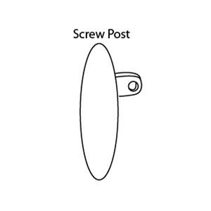 Silicone Nose Pads | D Screw Post, 10 Pairs/Pack | APEX International