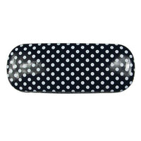 #EYC-1002  Polka Dot Pattern Eyewear Case, 6 1/4"W x 2 3/8"L x 1 3/8"H