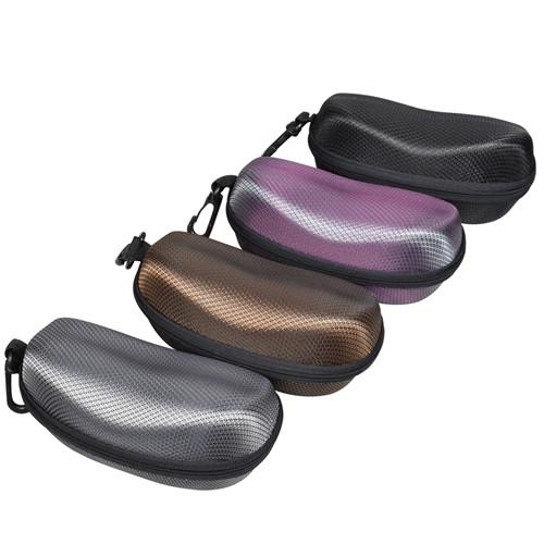#EYC-9012 Sunglass Cases, Nylon, Zipper Closure, Clip, 6 1/2"W X 3"D X 2 1/4"H | APEX International