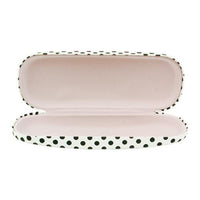 #EYC-1002  Polka Dot Pattern Eyewear Case, 6 1/4"W x 2 3/8"L x 1 3/8"H