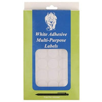 #TA785  White Removable Adhesive Labels (1000pcs/Box). 1/2" x 3/4". Rectangle