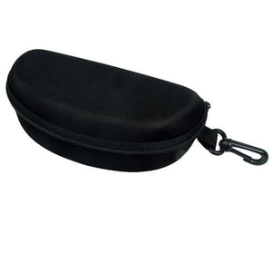 #EYC-4023 Zippered Nylon Soft Eyewear Case With Clip Hanger For Larger Sunglass 6 1/2"W X 3"D X 2 1/4"H